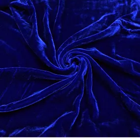 100% MULBERRY SILK VELVET fabric by the yard - Luxury Silk Velvet for Dress, Skirt, High End Garment - Silk apparel fabric - Maastricht blue silk velvet