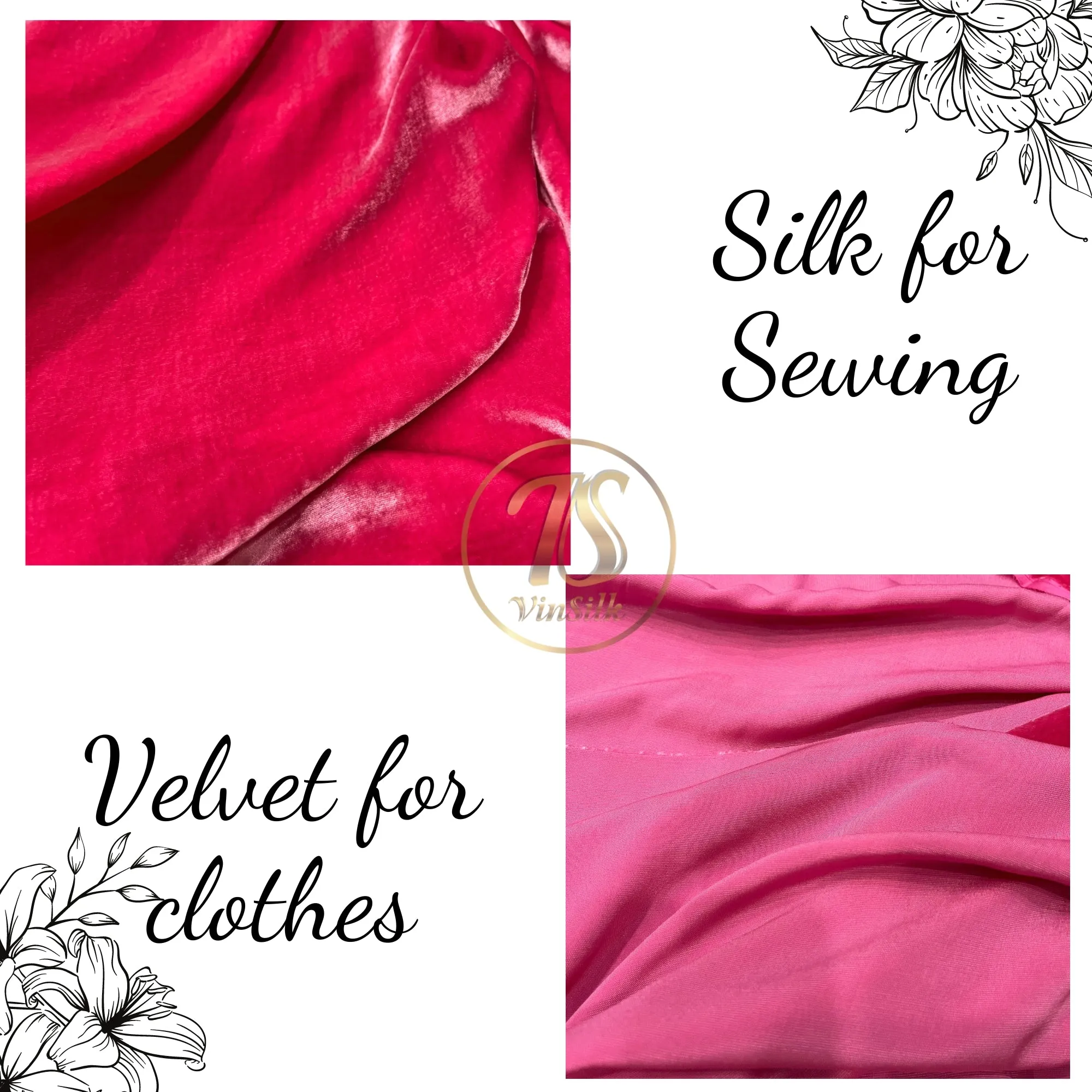 100% MULBERRY SILK VELVET fabric by the yard - Luxury Silk Velvet for Dress, Skirt, High End Garment - Silk apparel fabric - Pink silk velvet