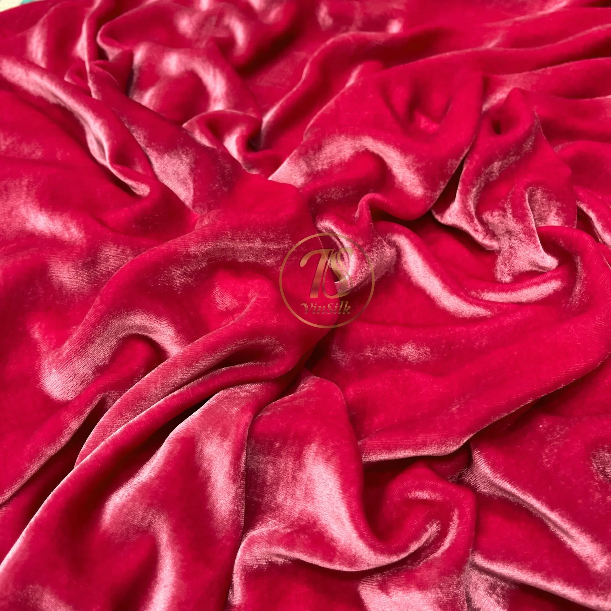 100% MULBERRY SILK VELVET fabric by the yard - Luxury Silk Velvet for Dress, Skirt, High End Garment - Silk apparel fabric - Pink silk velvet