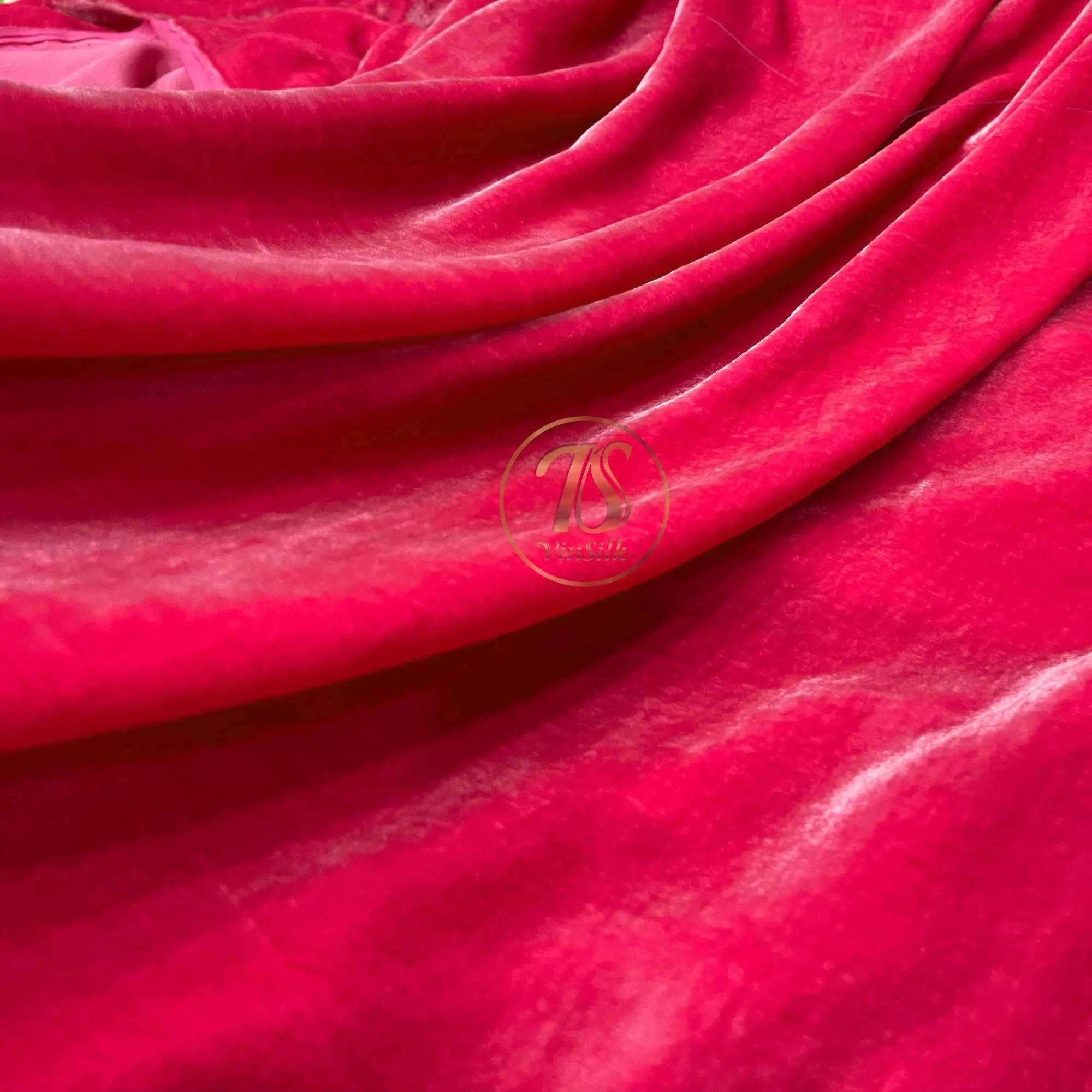 100% MULBERRY SILK VELVET fabric by the yard - Luxury Silk Velvet for Dress, Skirt, High End Garment - Silk apparel fabric - Pink silk velvet