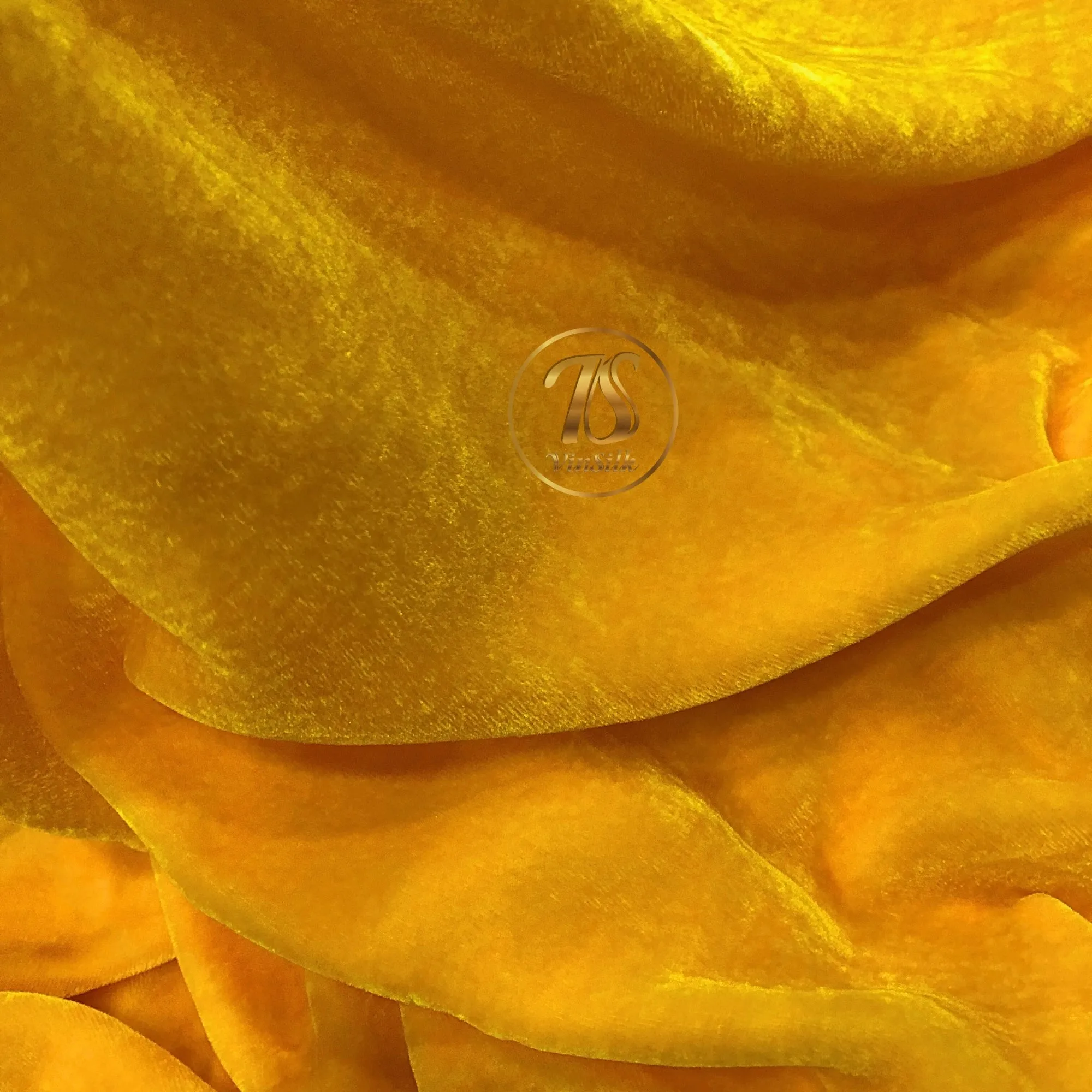 100% MULBERRY SILK VELVET fabric by the yard - Luxury Silk Velvet for Dress, Skirt, High End Garment - Silk apparel fabric - Yellow silk fabric