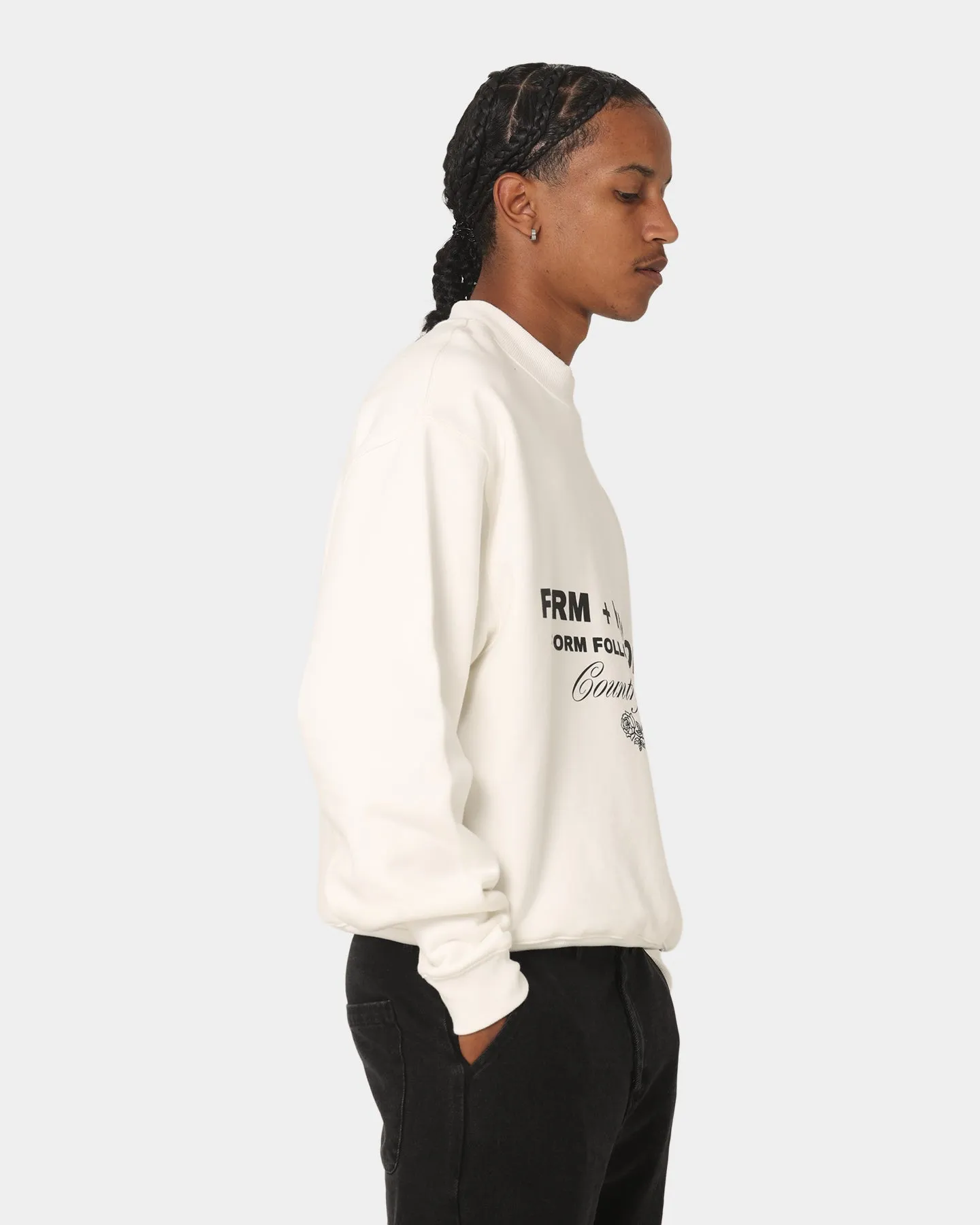 404 Mock Neck Premium Sweater Off White