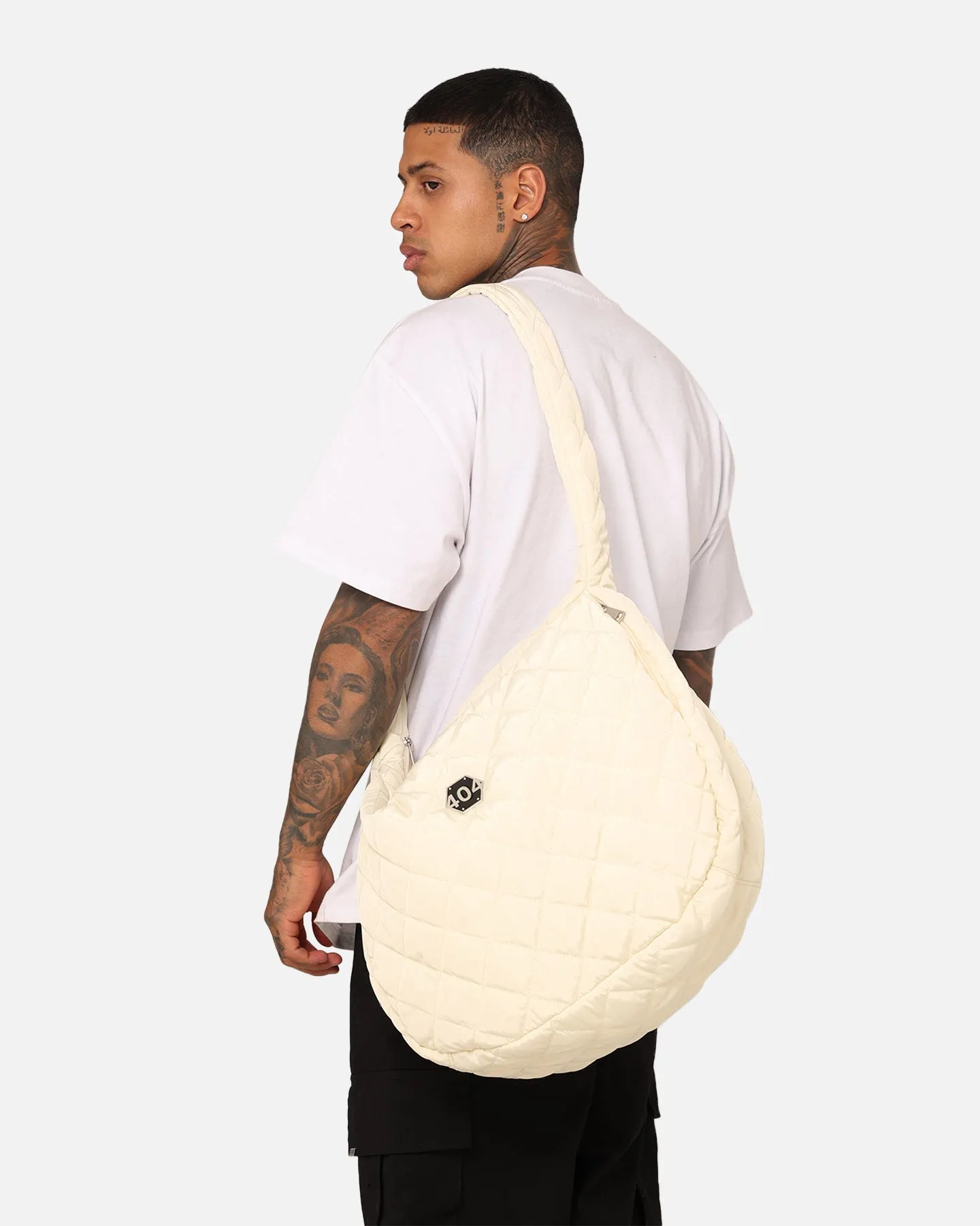 404 Quilted Side Bag Off White