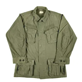 60s US Army Slant Pocket Poplin Army Jacket- S