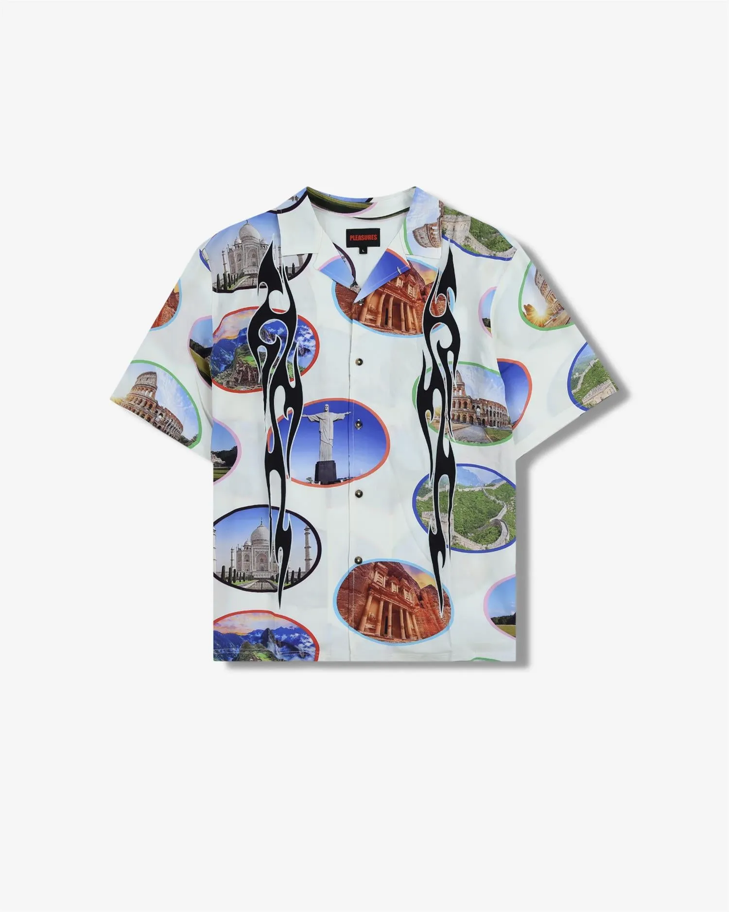 7 WONDER CAMP SHIRT - WHITE