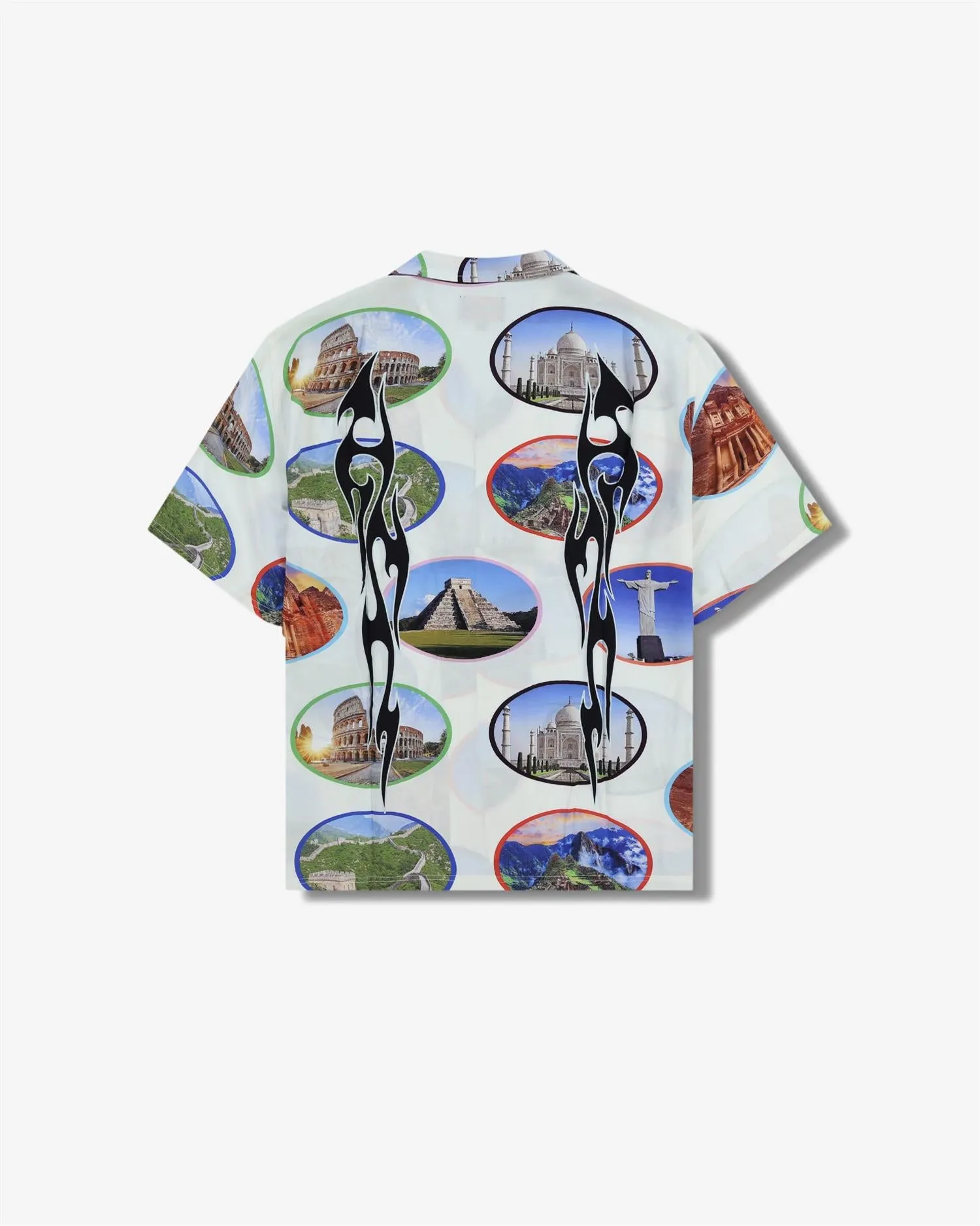 7 WONDER CAMP SHIRT - WHITE