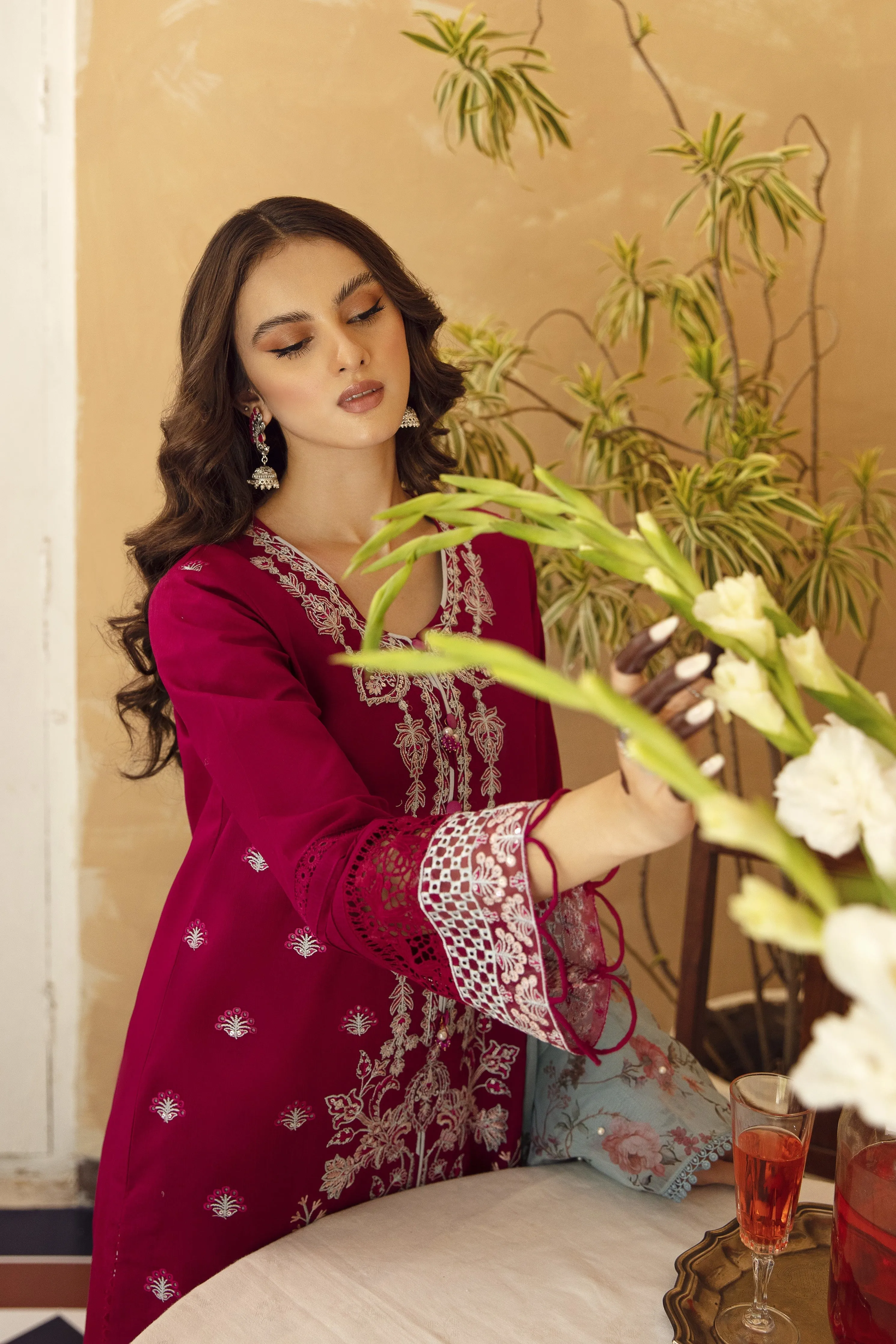 Aabyaan Meena Kumari Chikankari Lawn Eid Collection II – MAHJABEEN (AB-08)