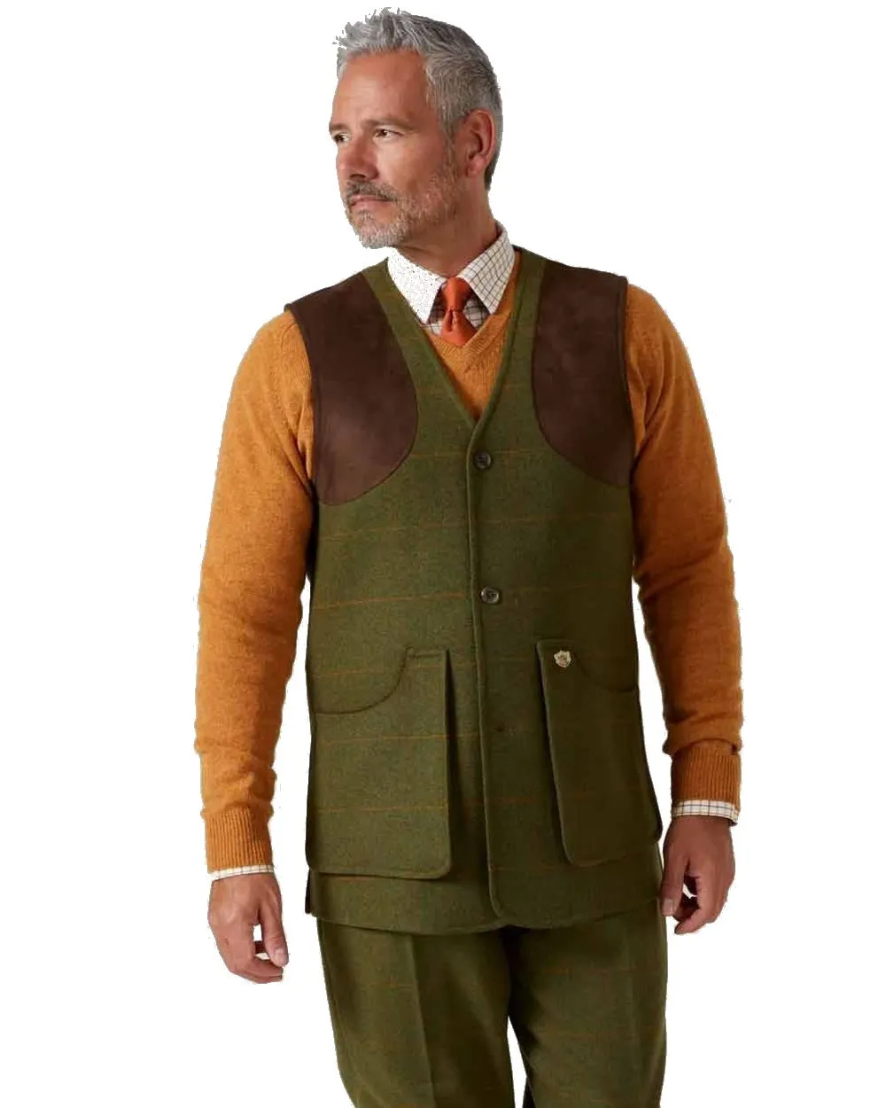 Alan Paine Combrook Tweed Shooting Waistcoat