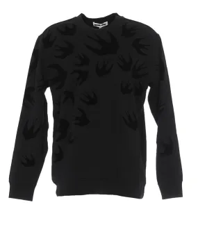 Alexander McQueen Swallow Print Crewneck Jumper