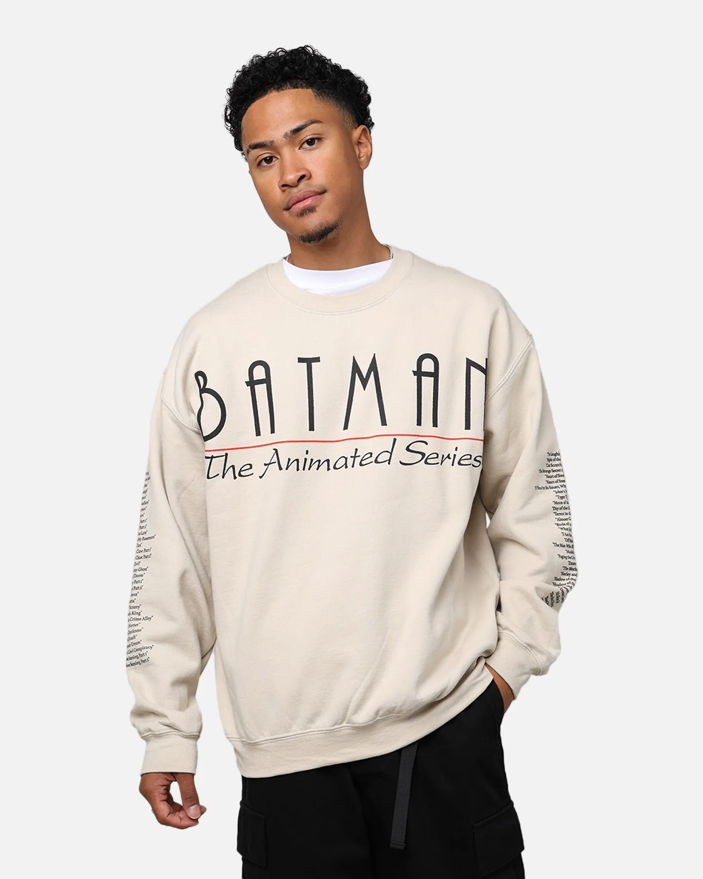 American Thrift X DC Batman The Animated Series Crewneck Sand