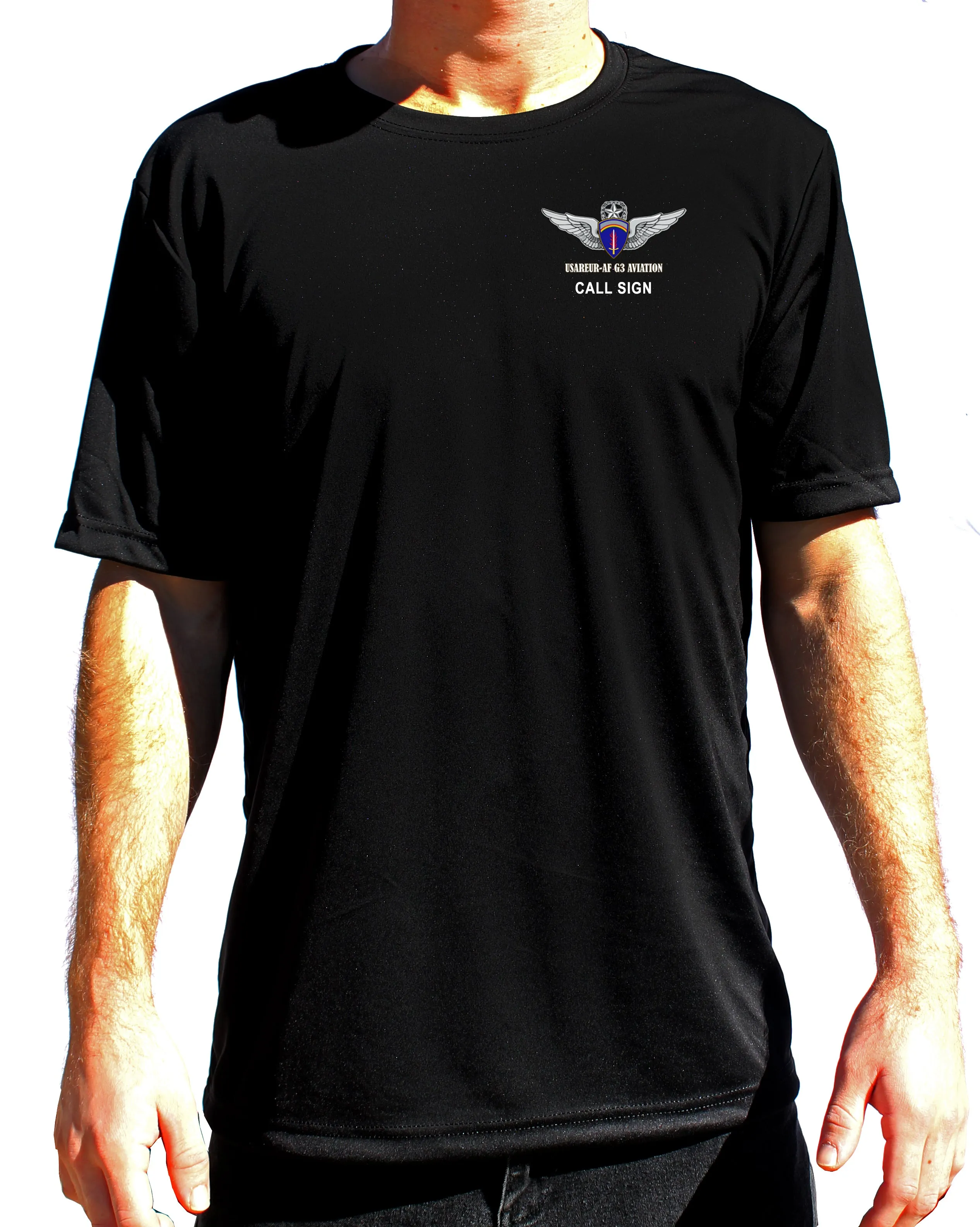 Athletic Black T-Shirt. This shirt IS approved for PT