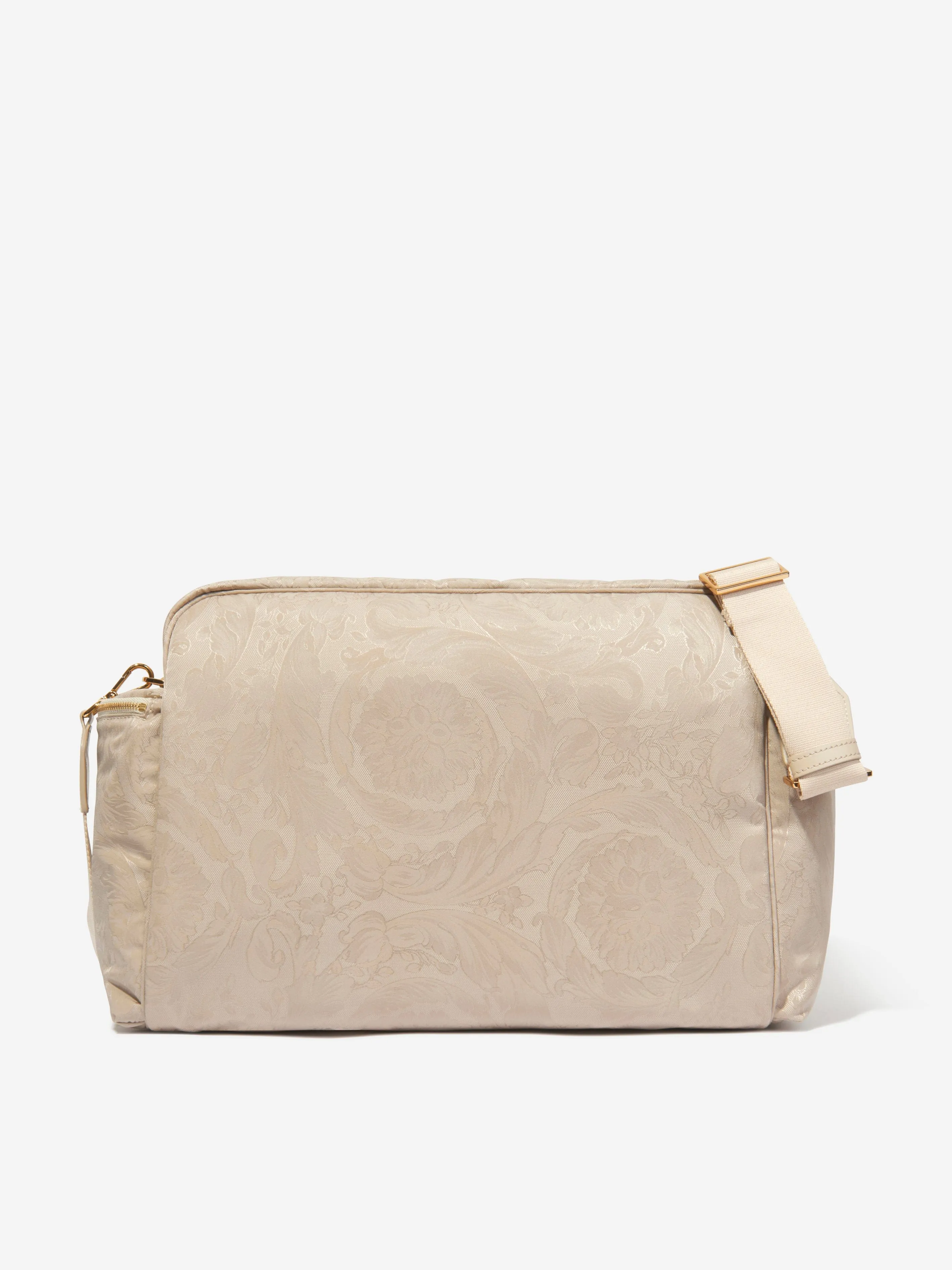 Baby Barocco Logo Changing Bag in Beige (40cm)