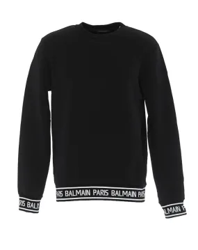 Balmain Logo Band Crewneck Jumper