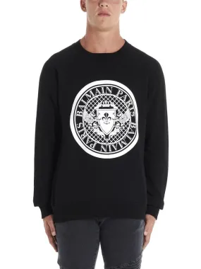 Balmain Logo Crest Crewneck Jumper