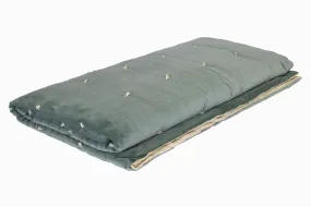 Bedspread BS15 Quilted velvet sage green