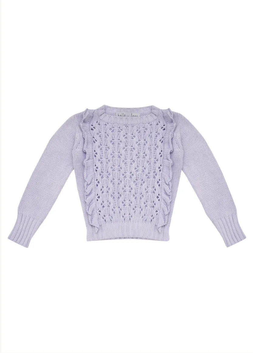 Bella   Lace Waratah Jumper - Wisteria