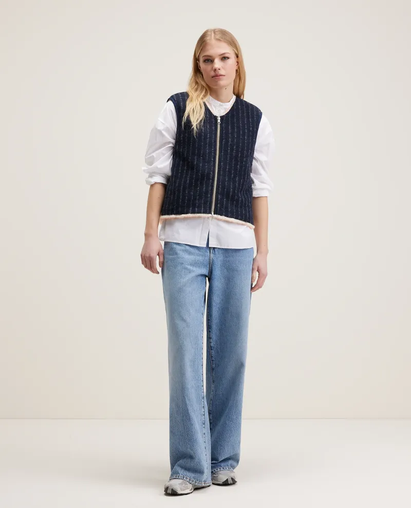 Bellerose Hess Stripe Reversible Gilet