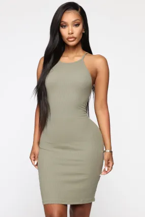 Blaire Bodycon Dress - Olive