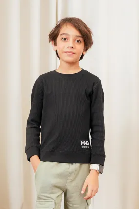 Boys Black Sweat Shirt