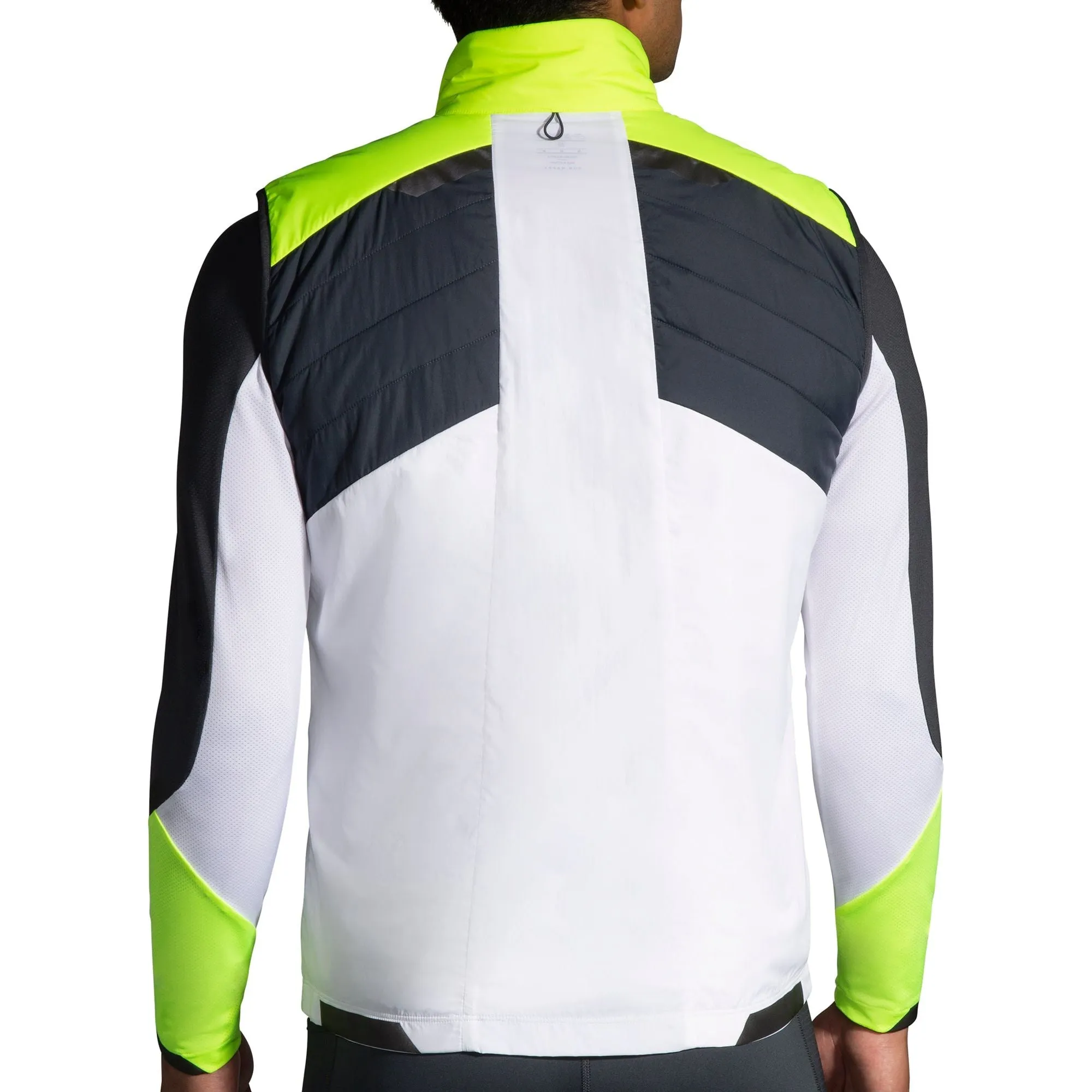 Brooks Run Visible Insulated Mens Running Gilet - White