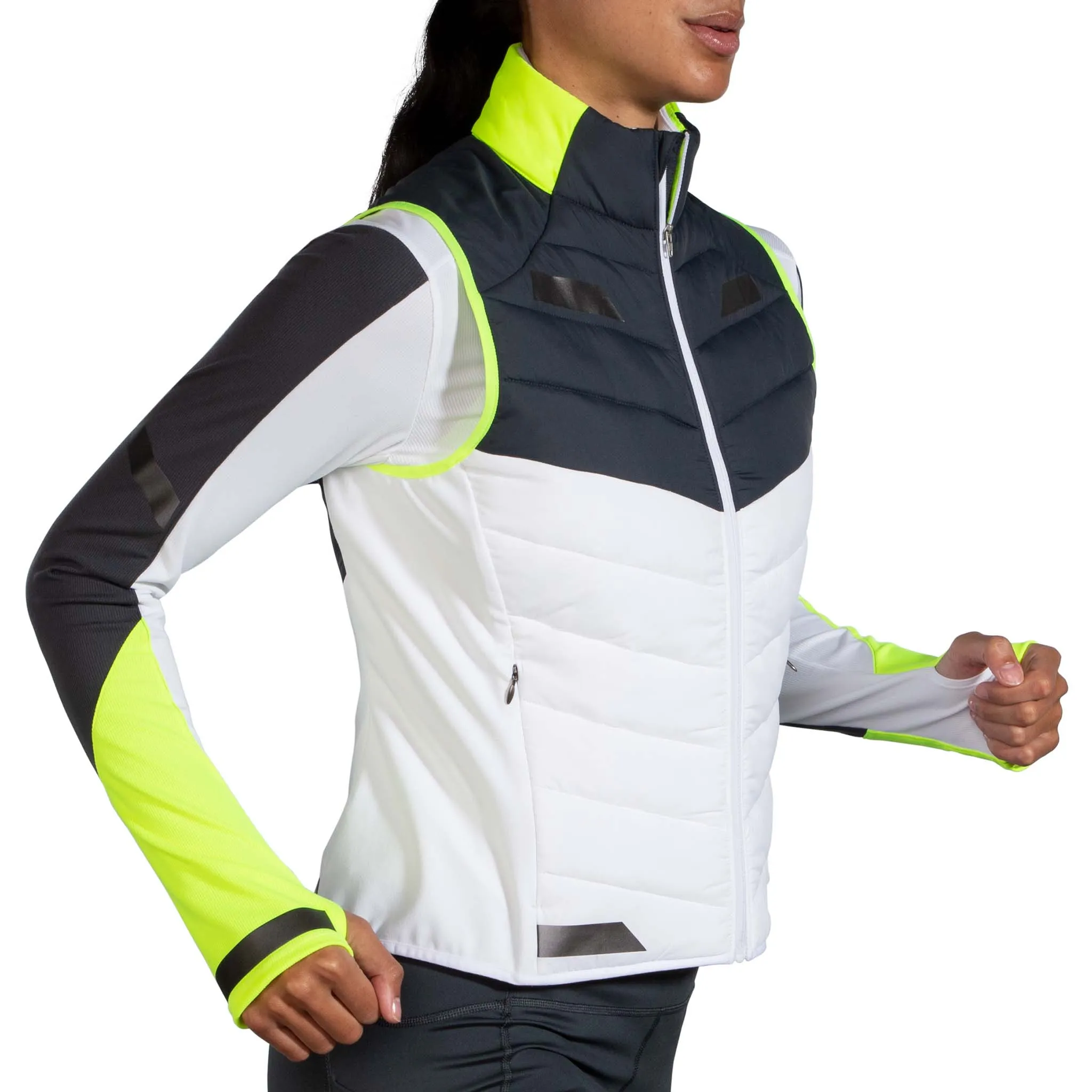 Brooks | Women's Run Visible Insulated Vest - White