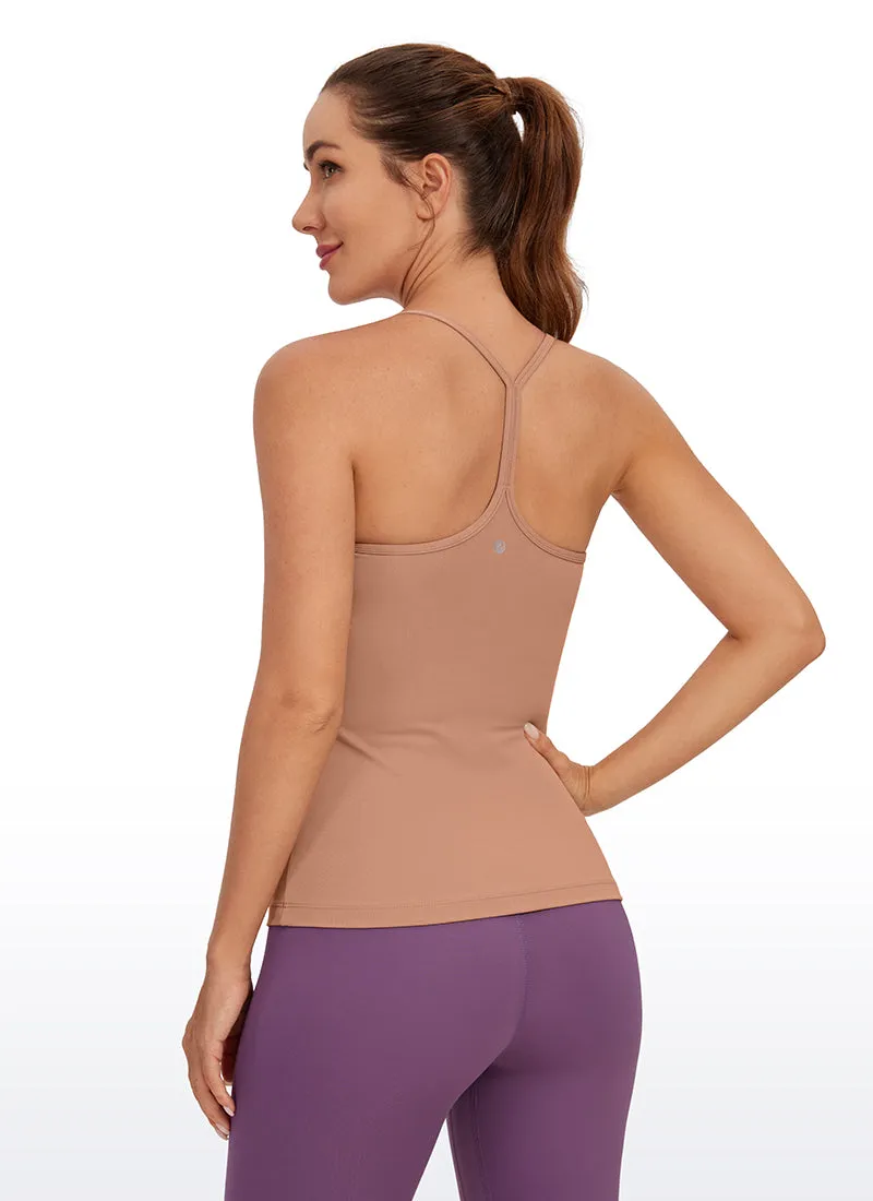 Butterluxe Hip Length Built-in Bra Tank Y Back