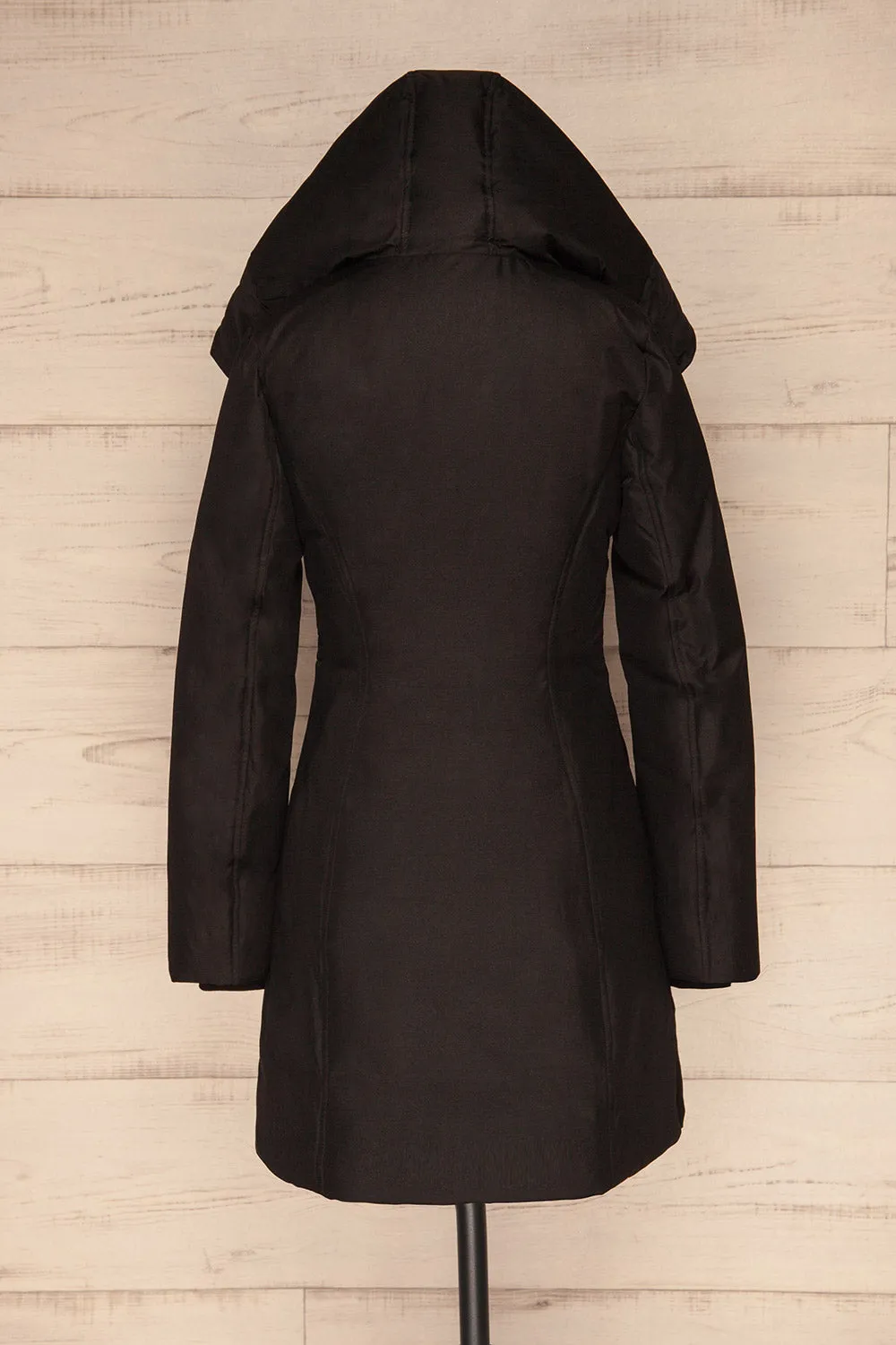 Camelia Black | Black Quilted Parka