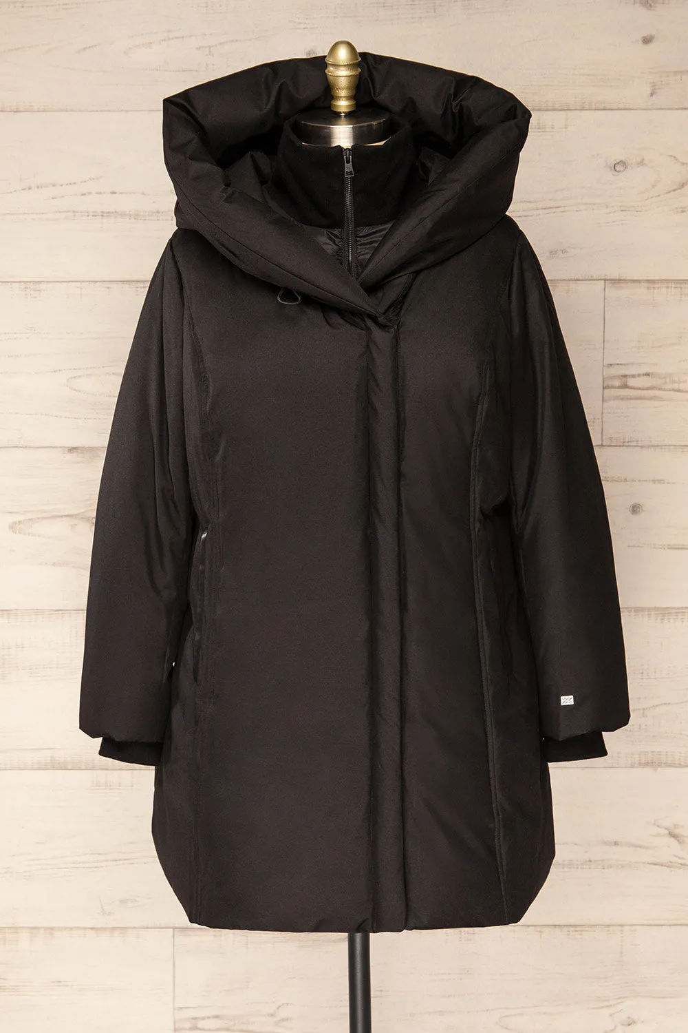 Camelia Black | Black Quilted Parka