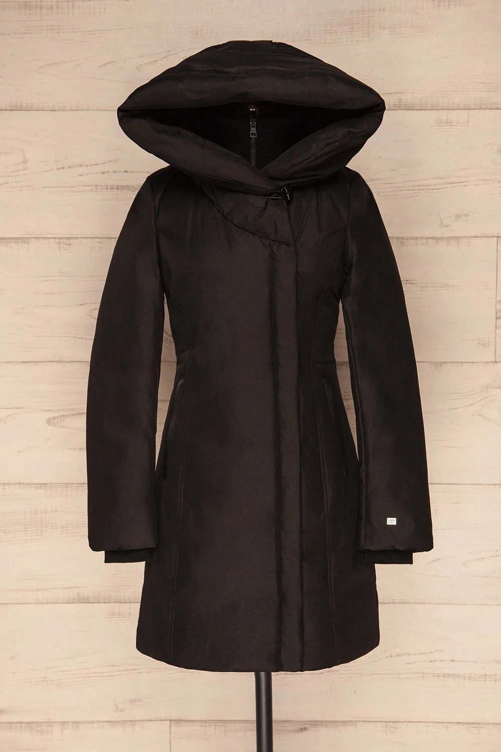 Camelia Black | Black Quilted Parka