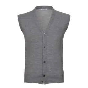 Cashmere Sleeveless Gilet in Grey