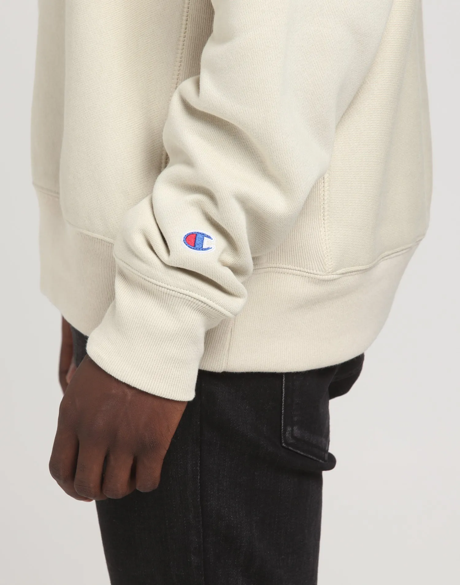 Champion Rev Weave Crew Cocoa Butter