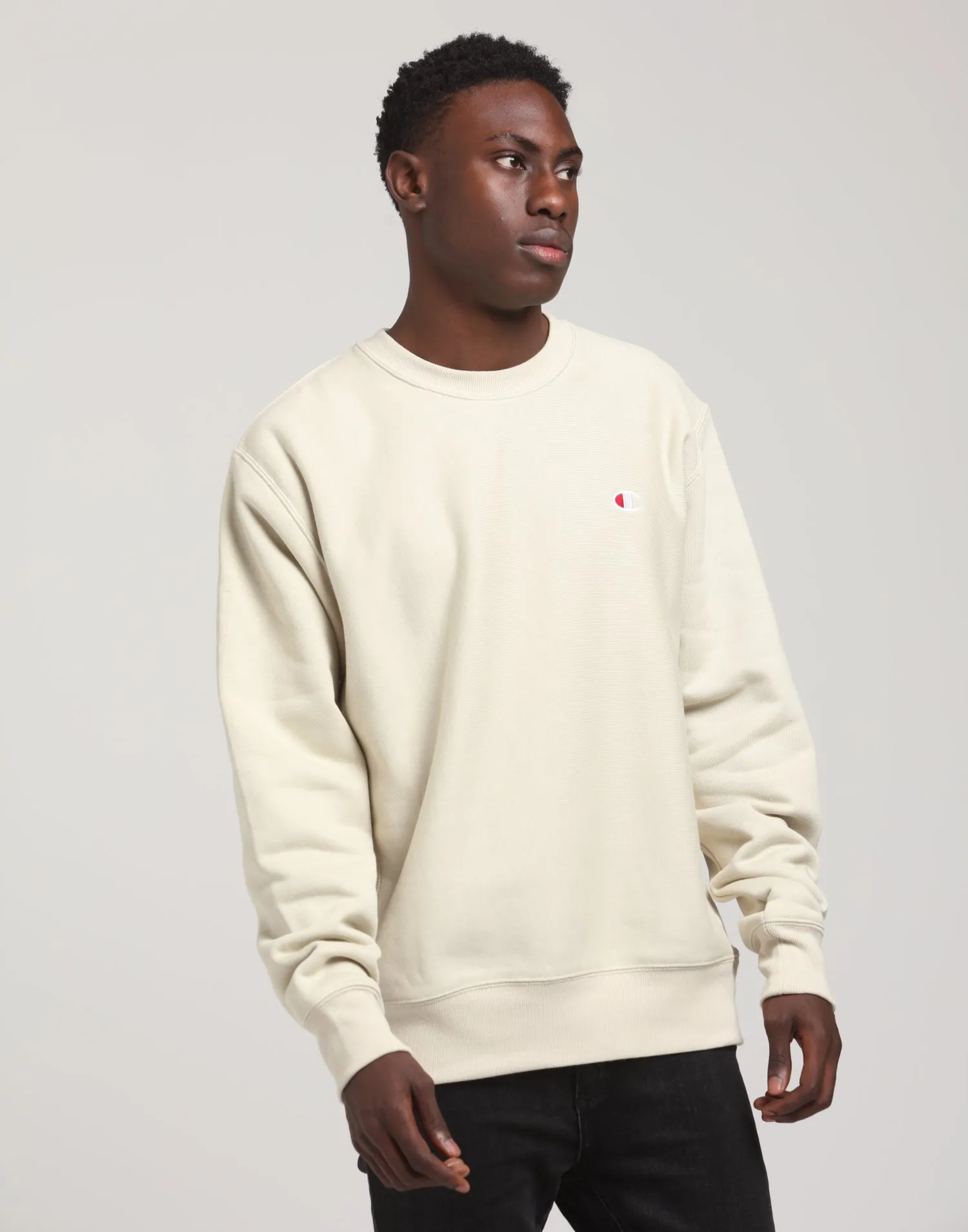 Champion Rev Weave Crew Cocoa Butter