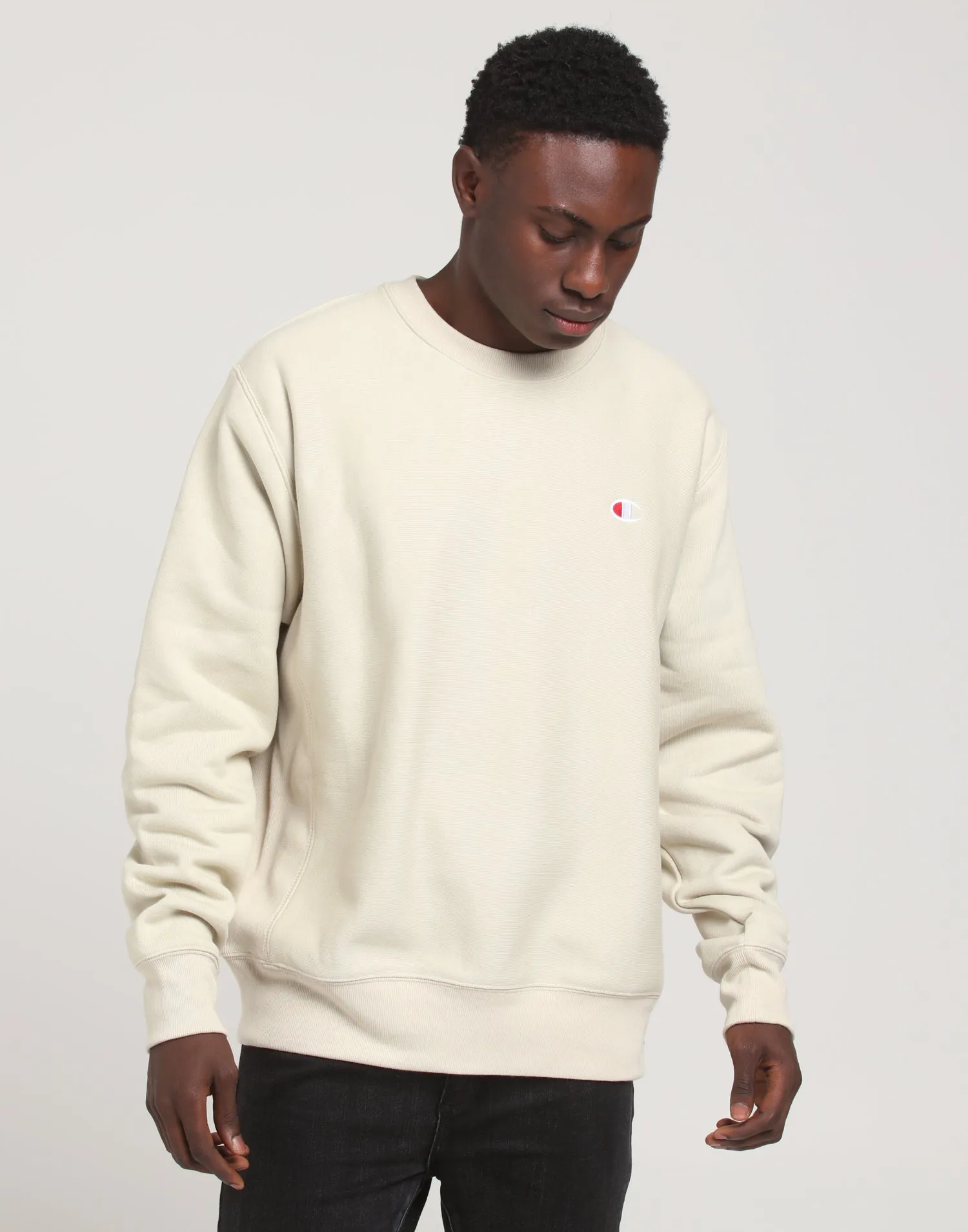 Champion Rev Weave Crew Cocoa Butter