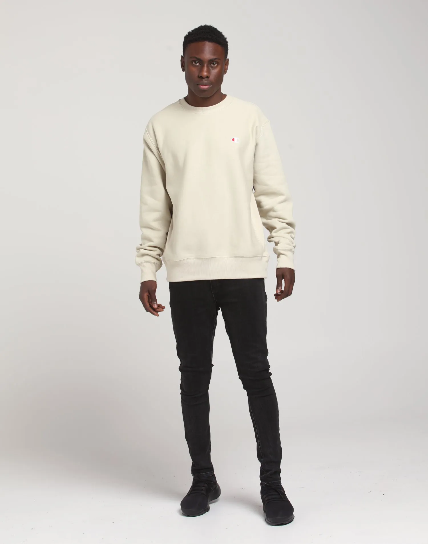 Champion Rev Weave Crew Cocoa Butter