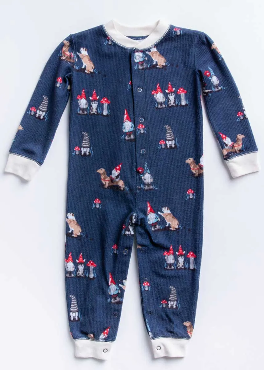 Chillin' With My Gnomies Infant Romper - Navy