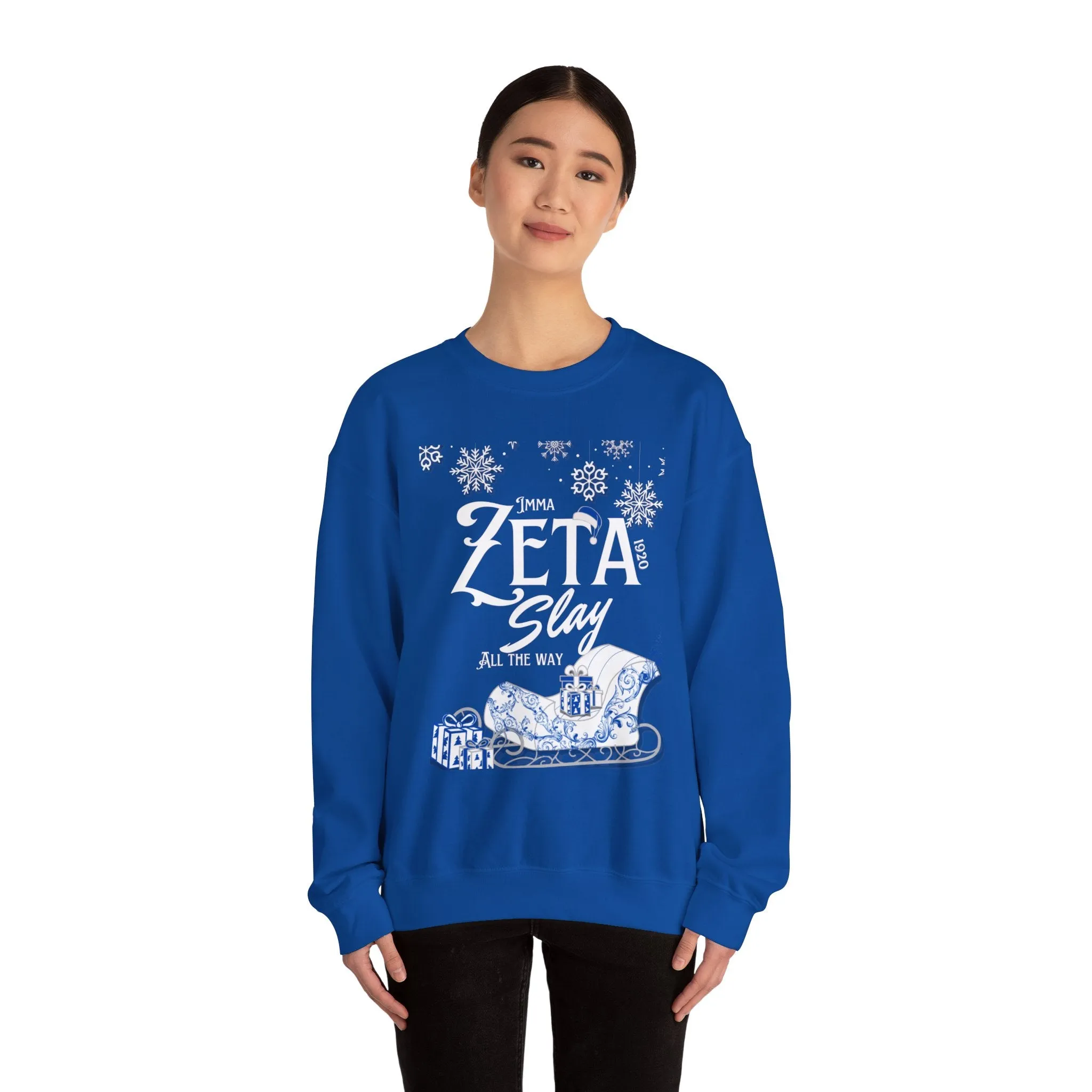 Christmas Zeta Slay All The Way Sweatshirt