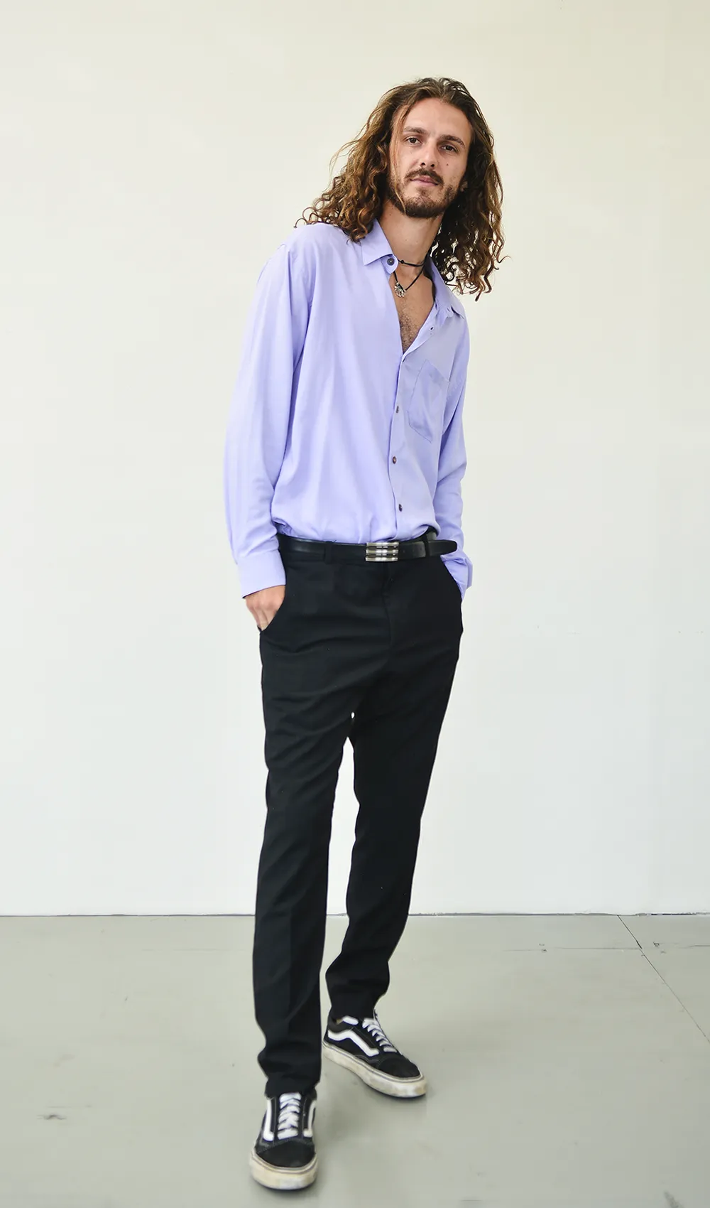 Classic Rayon Button Down - Lavender - SALE CLOTHING & KIDS