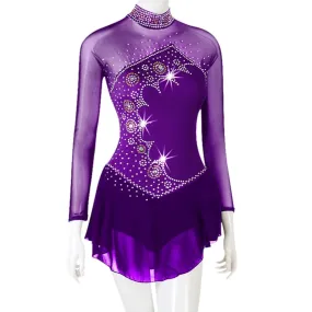 Competition Figure Skate Dress Long Sleeves 6 Colors BSU8132.2