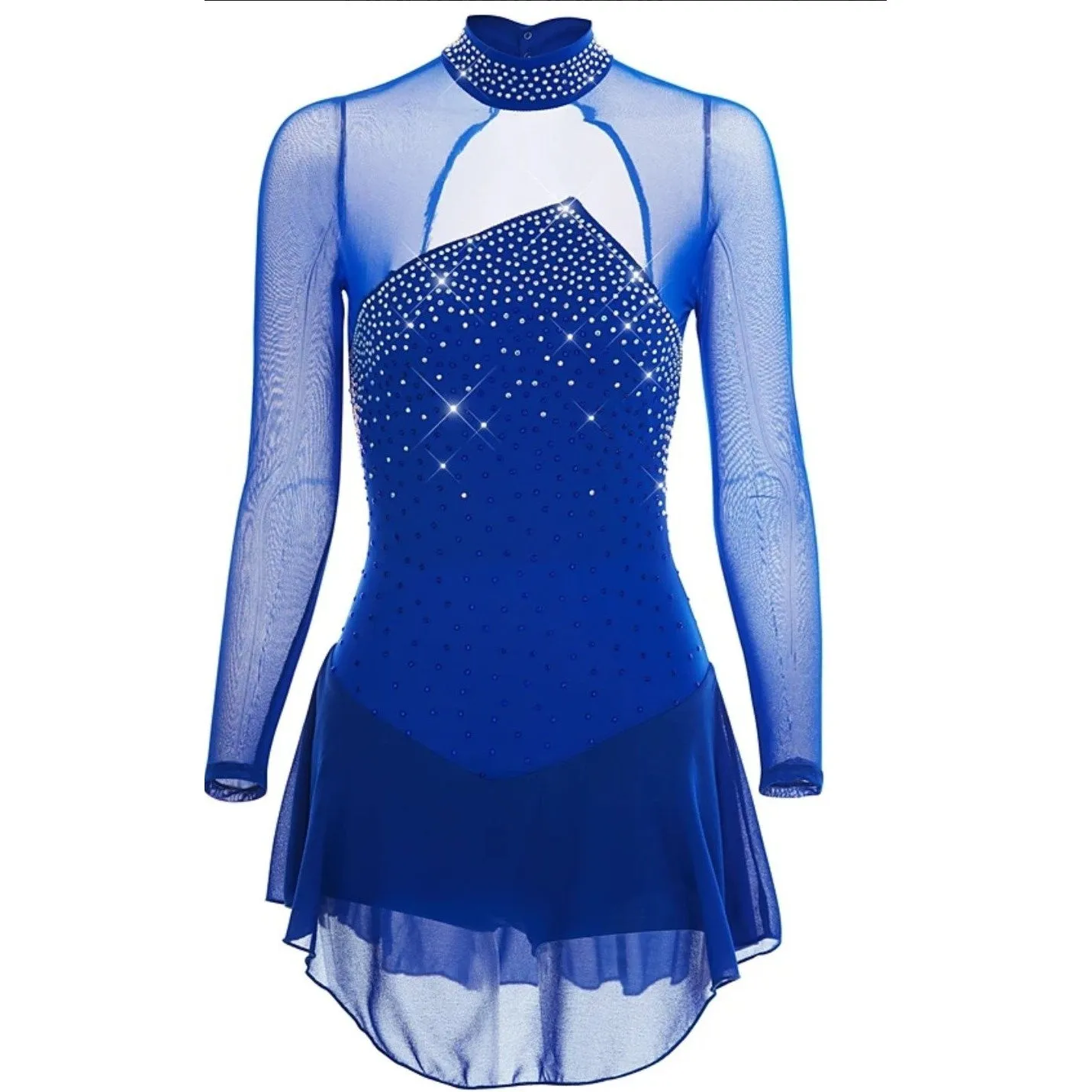 Competition Figure Skate Dress Long Sleeves 6 Colors BSU8162