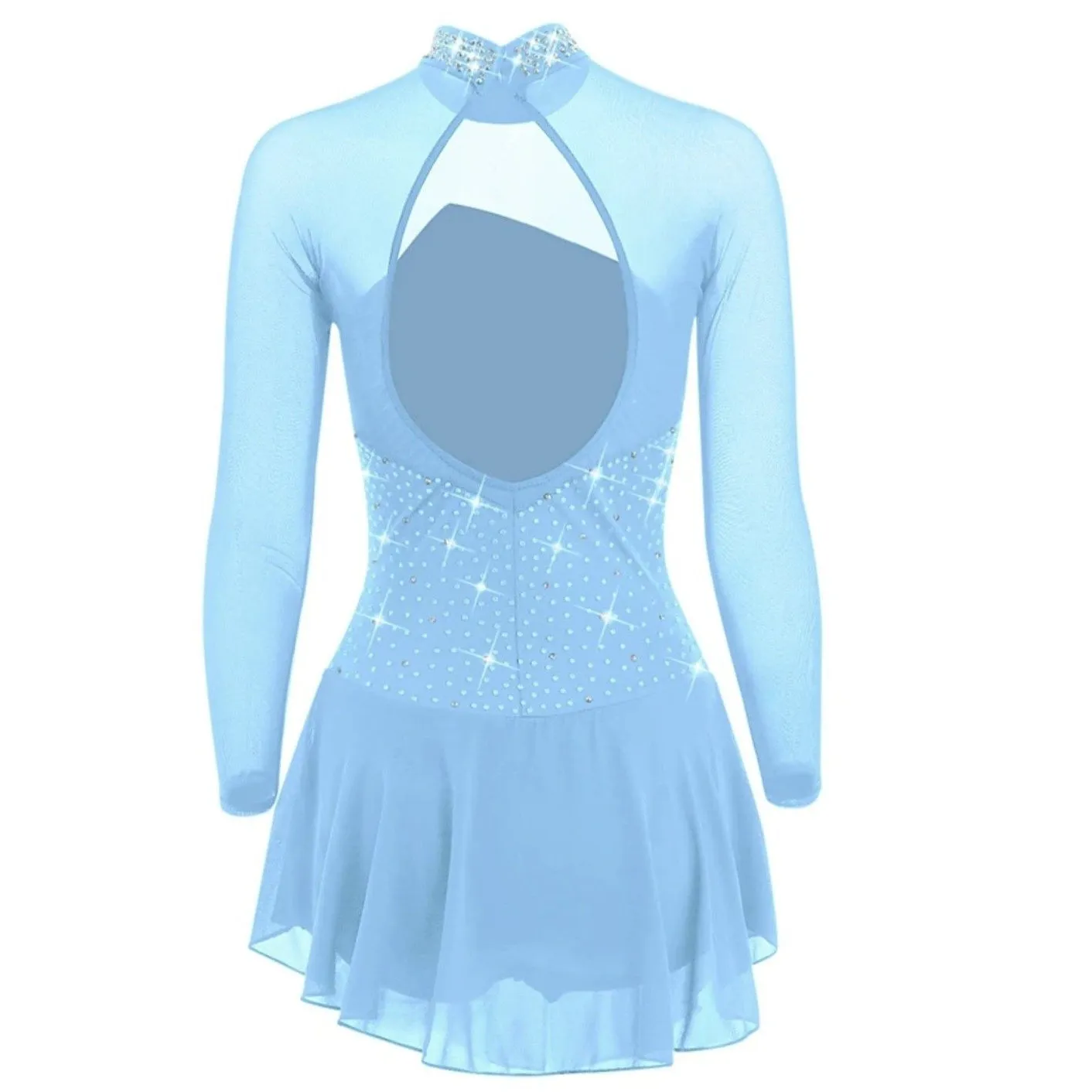 Competition Figure Skate Dress Long Sleeves 6 Colors BSU8162