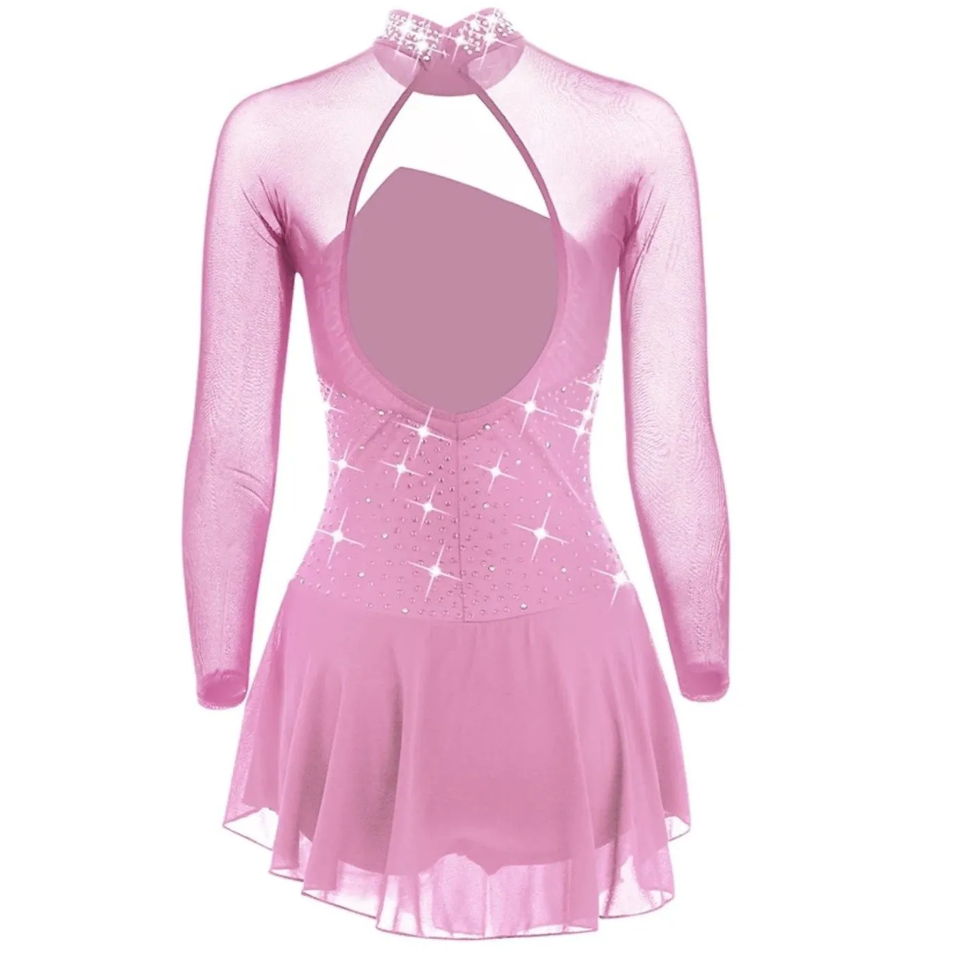 Competition Figure Skate Dress Long Sleeves 6 Colors BSU8162