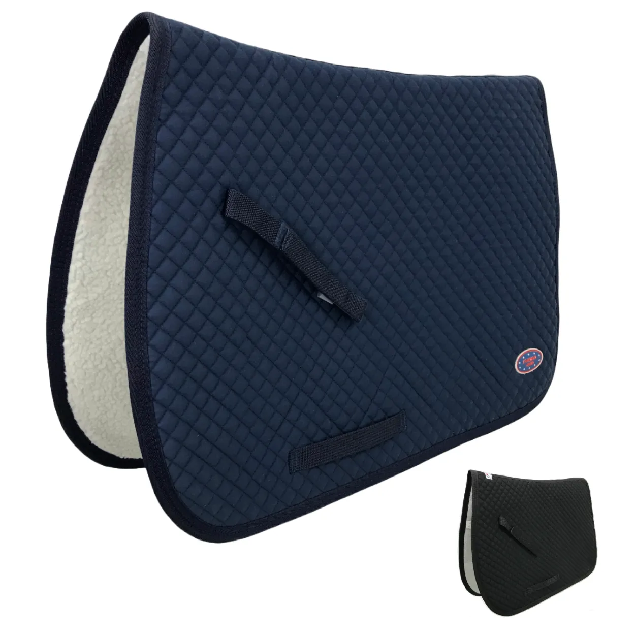 Derby Originals All Purpose Diamond Quilted English Saddle Pad with Full Fleece Lining