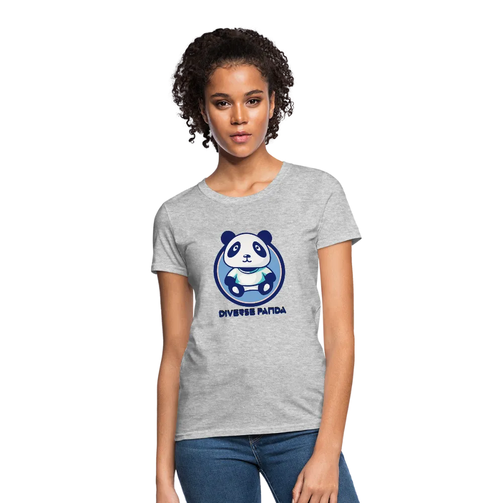 Diverse Panda Blue Lighter Themed Women's T-Shirt