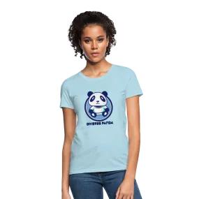 Diverse Panda Blue Lighter Themed Women's T-Shirt