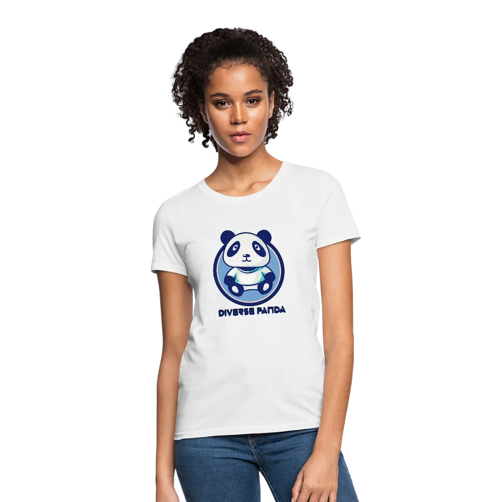 Diverse Panda Blue Lighter Themed Women's T-Shirt