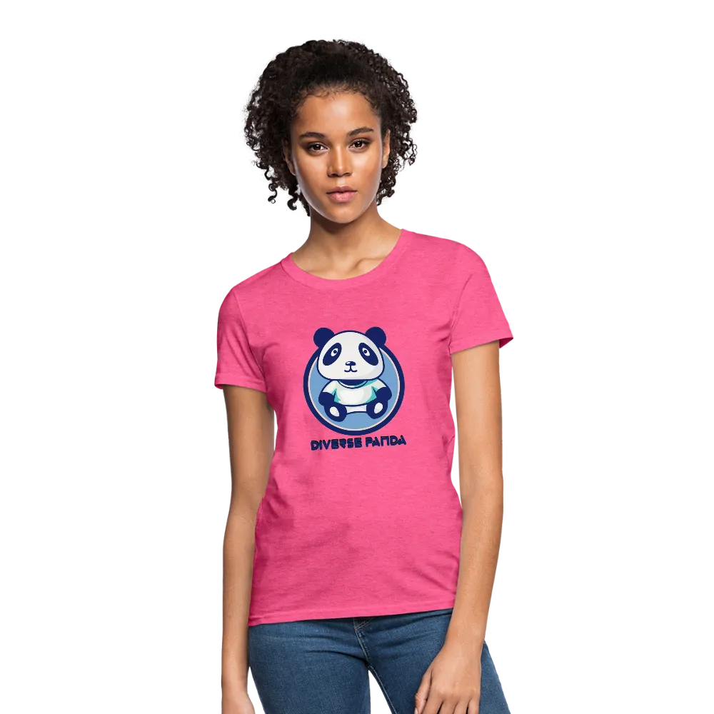 Diverse Panda Blue Lighter Themed Women's T-Shirt