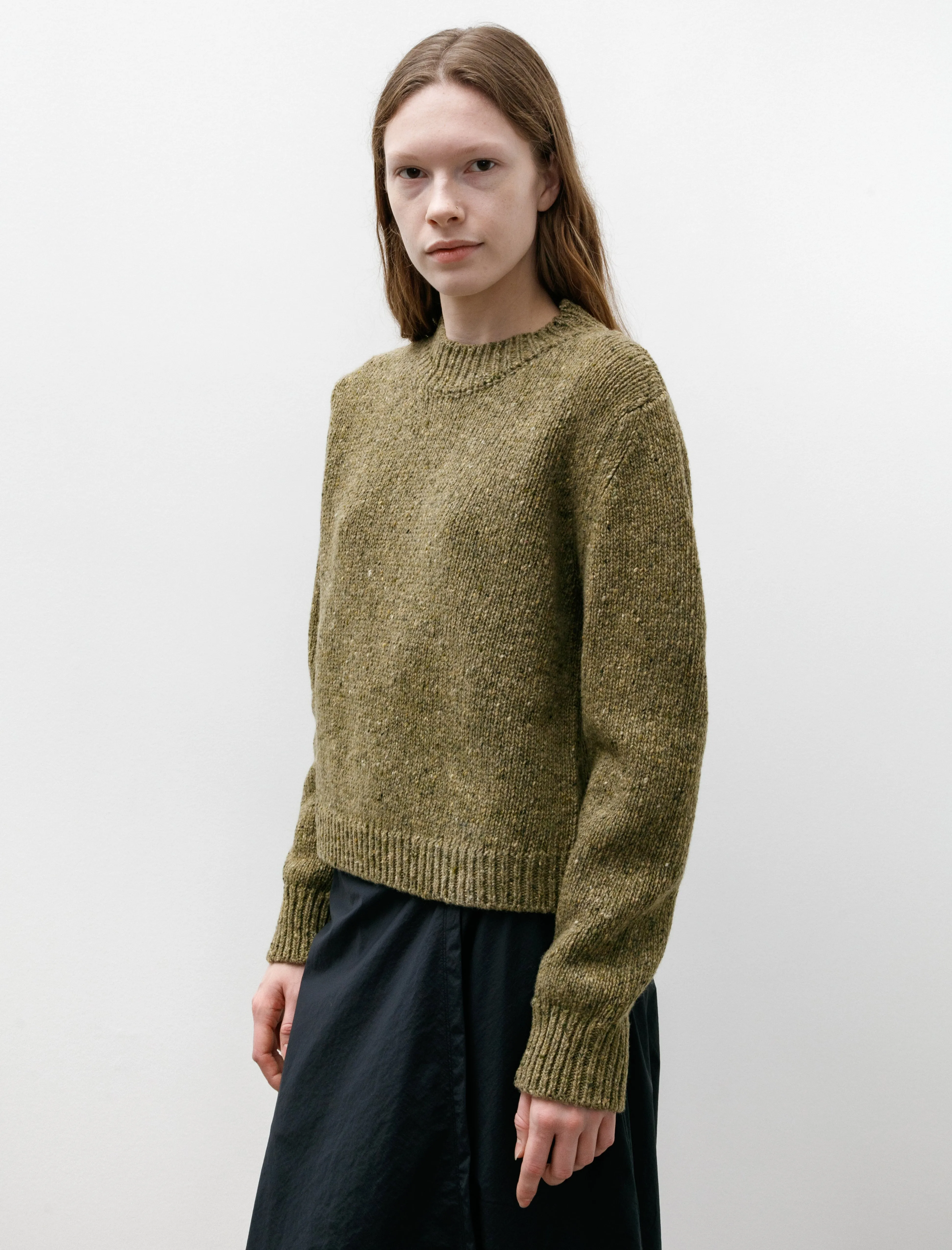 Donegal Crewneck Jumper Merino Marsh