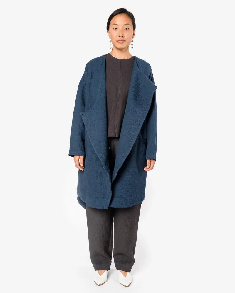 Dual Canvas Coat in Midnight