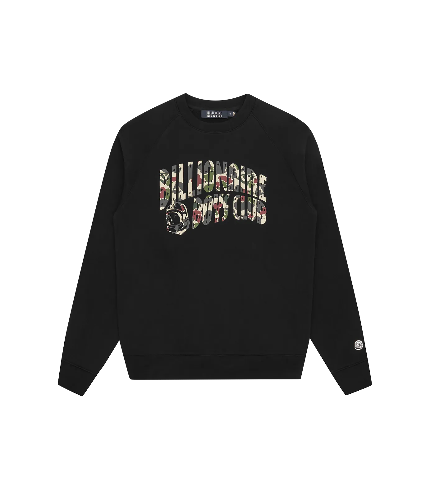 DUCK CAMO ARCH LOGO CREWNECK - BLACK