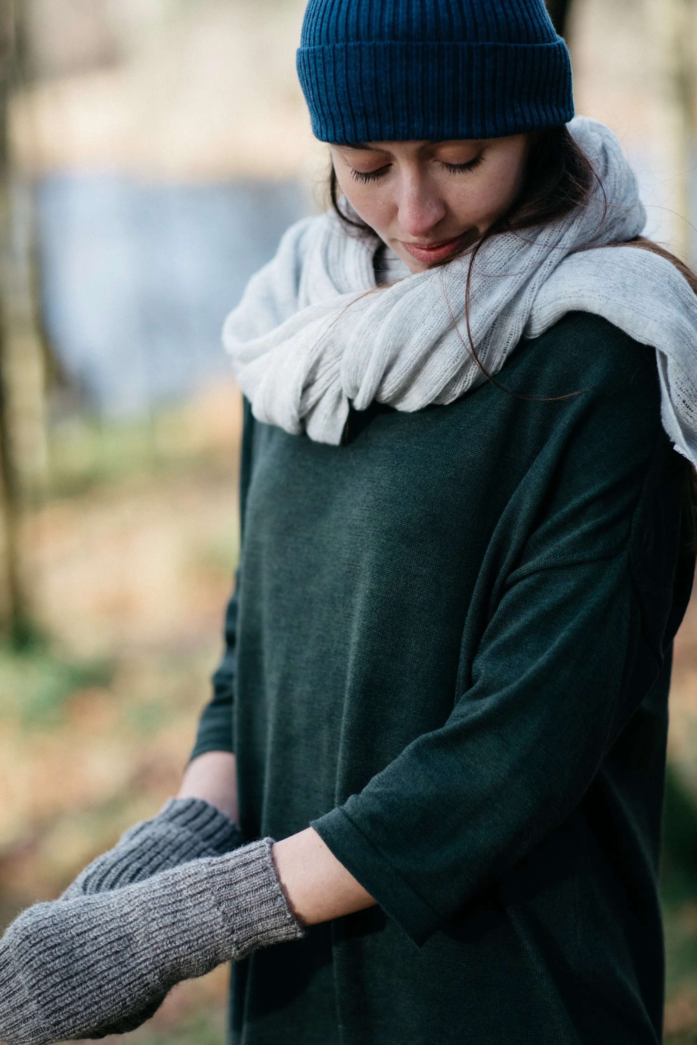 Eden Fine Merino Cocoon Dress in Sienna